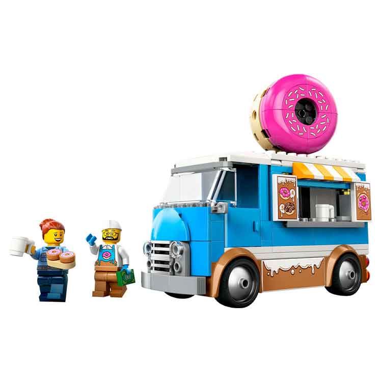 LEGO City 60452 Donut Truck Building Set with Minifigures - 5+ Years
