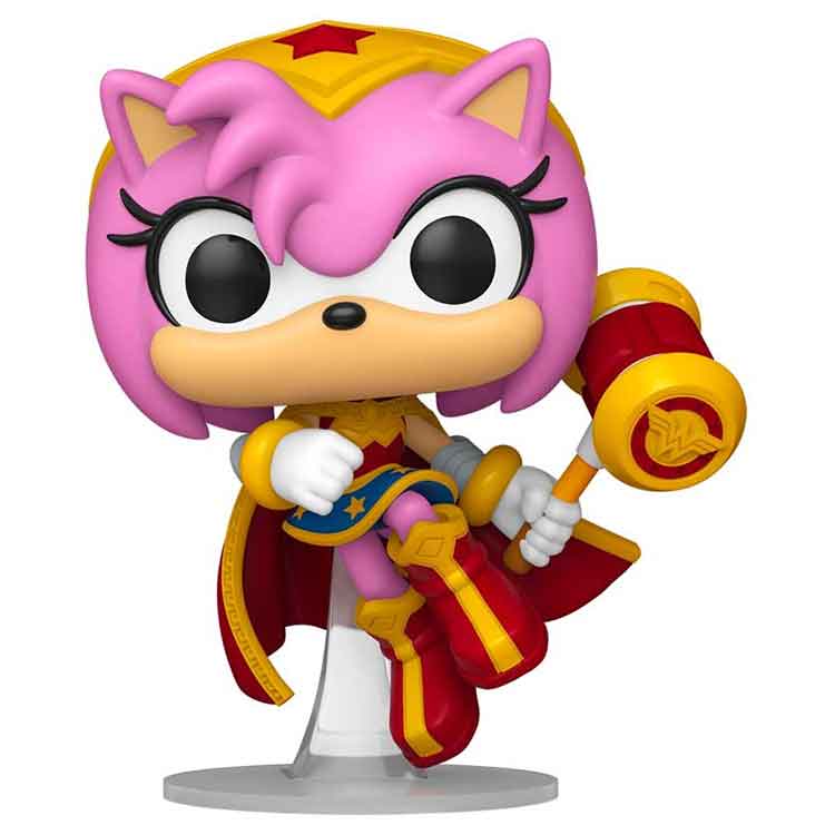 Funko Pop Heroes: Amy Rose as Wonder Woman Vinyl Figure - 9cm