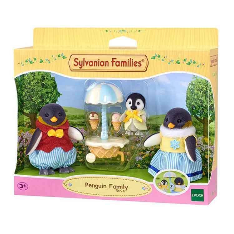 Sylvanian Families Penguin Family - Collectible Animal Figures Playset