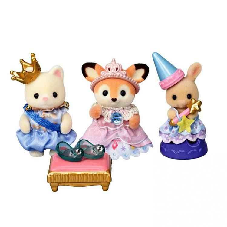 Sylvanian Families Nursery Princess Play Set – 3 Baby Figures & Props