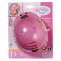 BABY born Doll Bike Helmet – Pink Glitter Safety Gear for Pretend Play