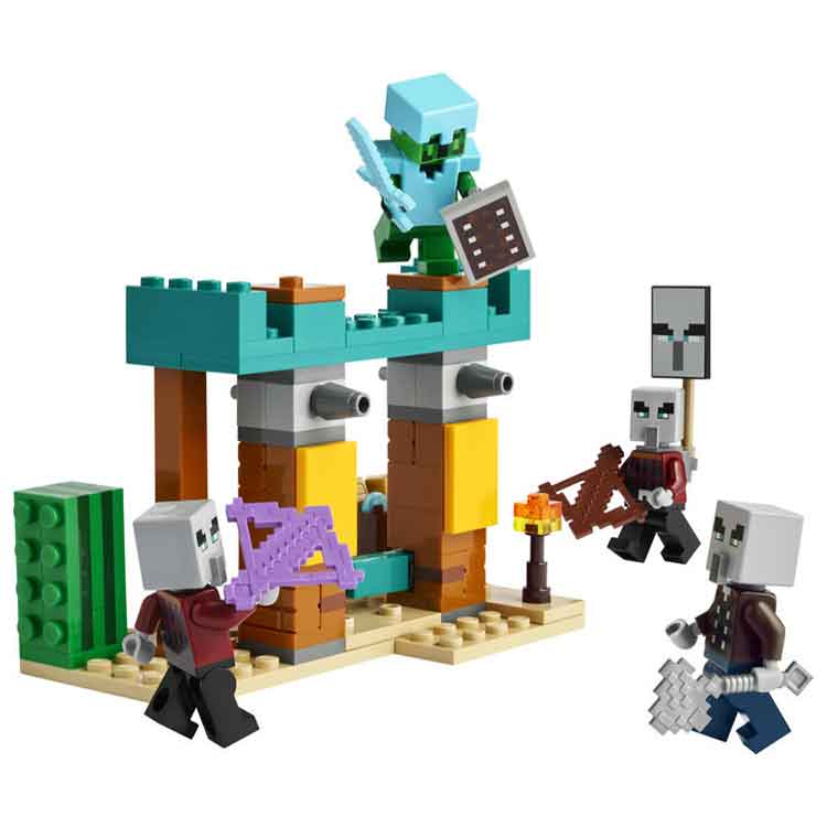 LEGO Minecraft 21267 The Illager Desert Patrol Building Set with Figures