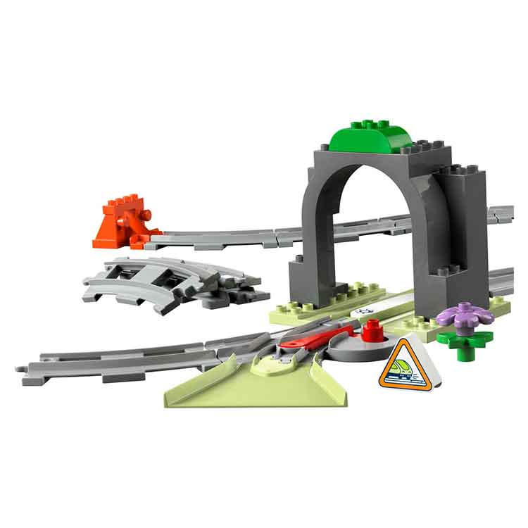 LEGO DUPLO 10425 Train Tunnel and Tracks Expansion Set for Toddlers