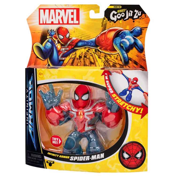 Heroes of Goo Jit Zu Marvel Infinity Armor Spider-Man Action Figure