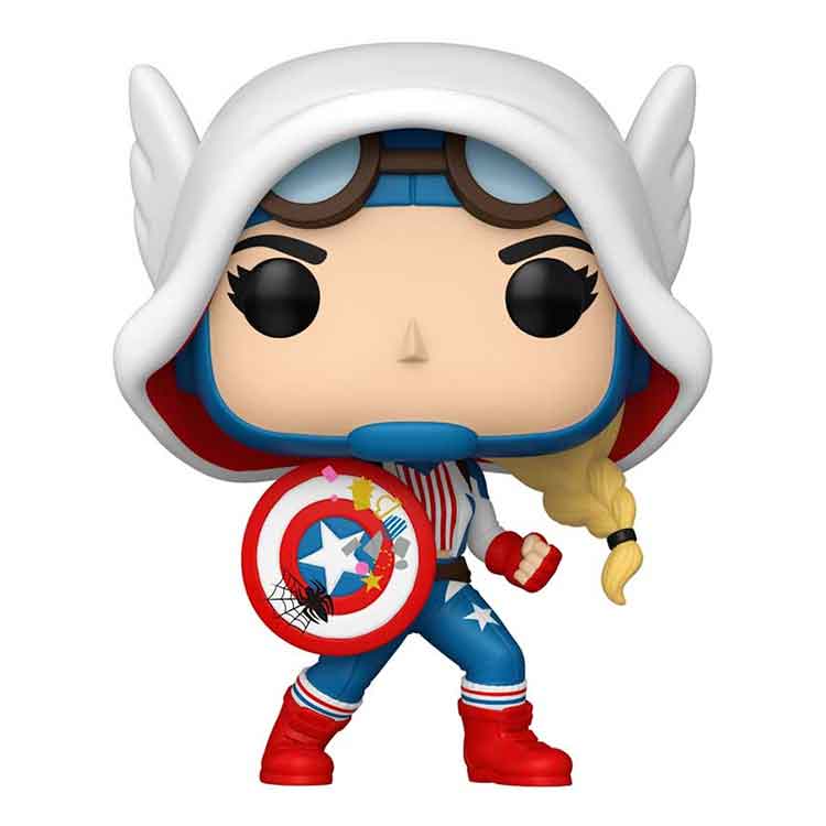 Funko Pop Marvel: Spider-Gwen Gwenverse – Captain America Vinyl Figure