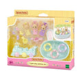 Sylvanian Families Milk Rabbit Triplets Baby Bathtime Set with Figures