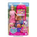 Barbie Malibu Shopping Playset – Market Stand with Doll and Accessories