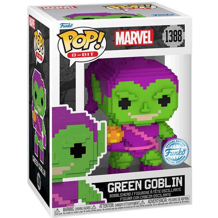 Funko Pop Marvel: 8-Bit Green Goblin Vinyl Figure - Collectible