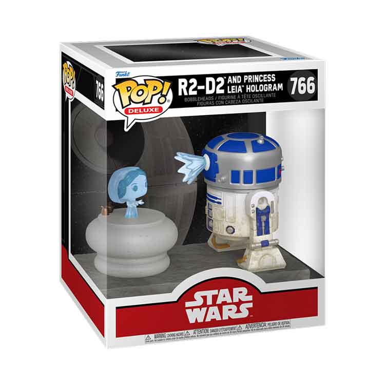 Funko POP! Deluxe Star Wars: R2-D2 with Princess Leia Vinyl Figure