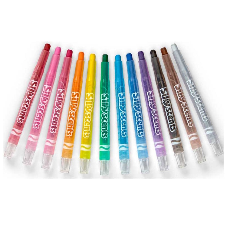 Crayola Silly Scents Twistable Crayons – 12 Scented Mini Crayons
