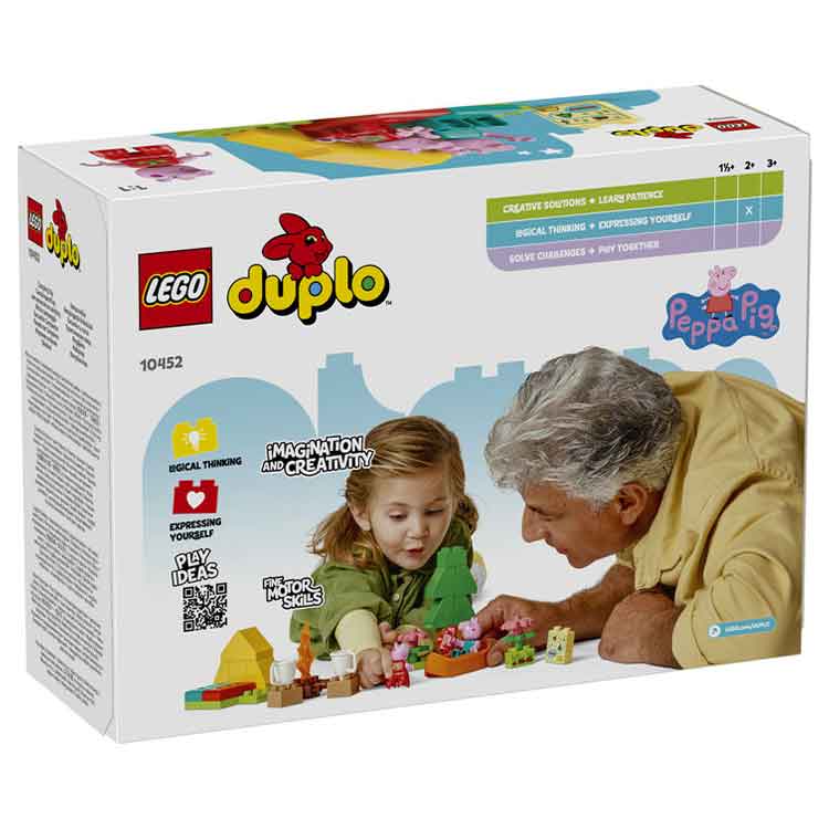 LEGO DUPLO Peppa Pig Camping Trip 10452 - Toddler Nature Building Toy