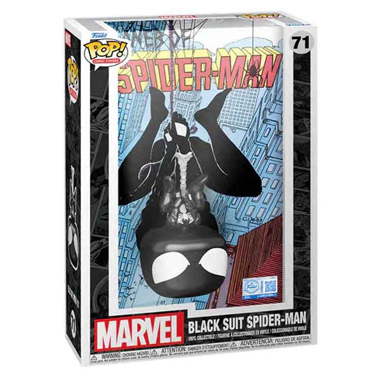 Funko Pop! Comic Cover: Marvel Black Suit Spider-Man Vinyl Figure
