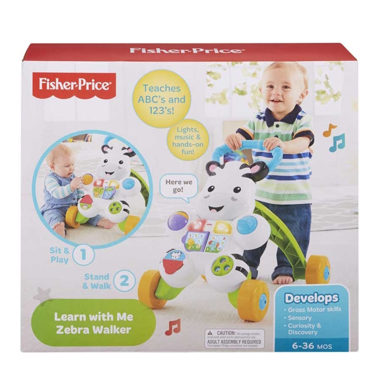Fisher-Price Learn With Me Zebra Walker | Interactive Baby Activity Toy