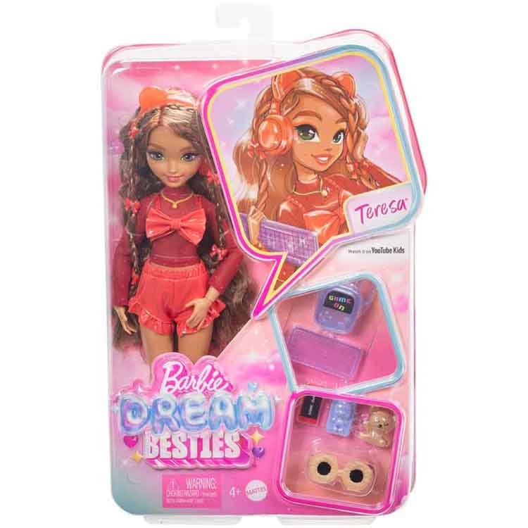 Barbie Dream Besties Teresa Fashion Doll with Video Game Accessories