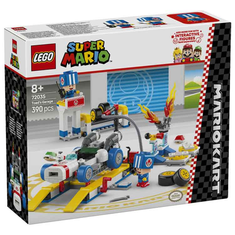 LEGO Super Mario Kart Toad's Garage 72035 Building Set with 2 Figures