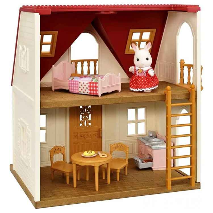 Sylvanian Families Red Roof Cosy Cottage Starter Home Dollhouse Set