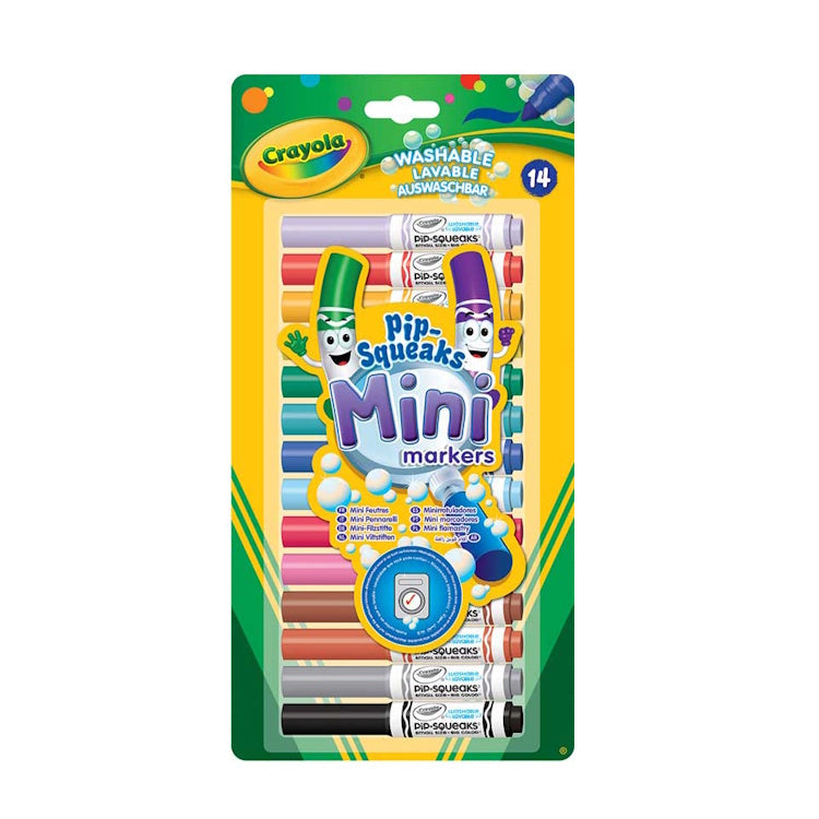 Crayola Pip-Squeaks Washable Mini Markers for Kids - 14 Vibrant Colors