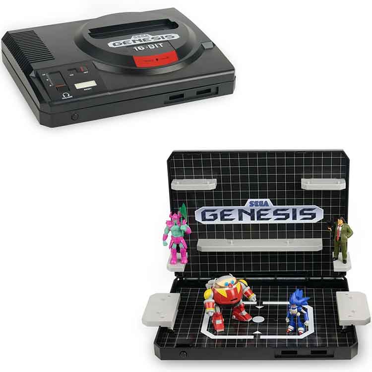 Console Heroes Sega Genesis Supervillain Boss Bundle Playset & Tray
