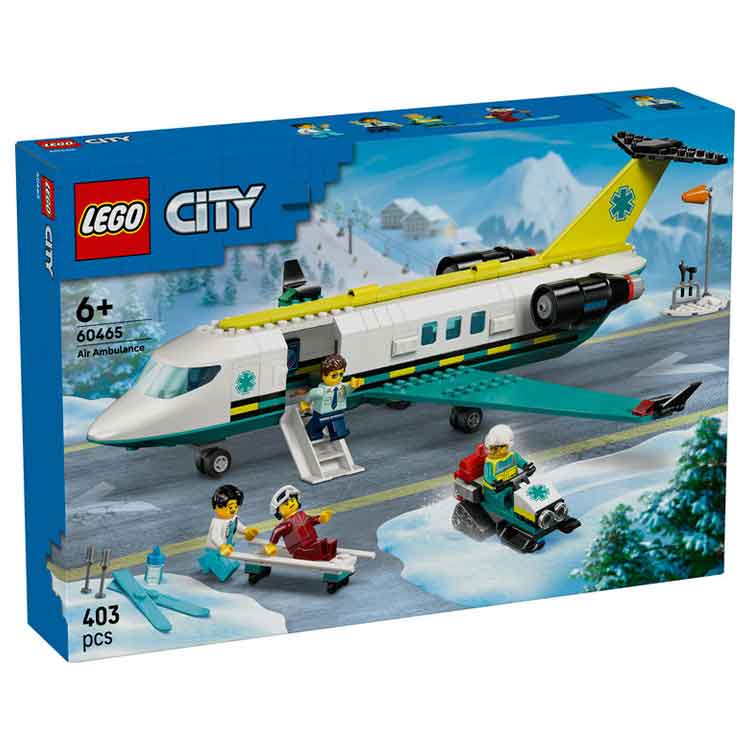 LEGO City Emergency Air Ambulance Airplane 60465 Building Toy Set