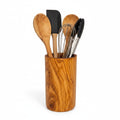 Olive Wood Cutlery & Utensils Holder 15 cm, natural, handmade, gift