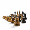 Olive Wood Wooden Chess Piece Set | 4 Sizes