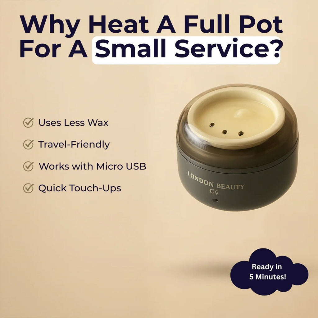 The London Brow Company Mini USB Wax Heater – Portable Facial Waxing Kit
