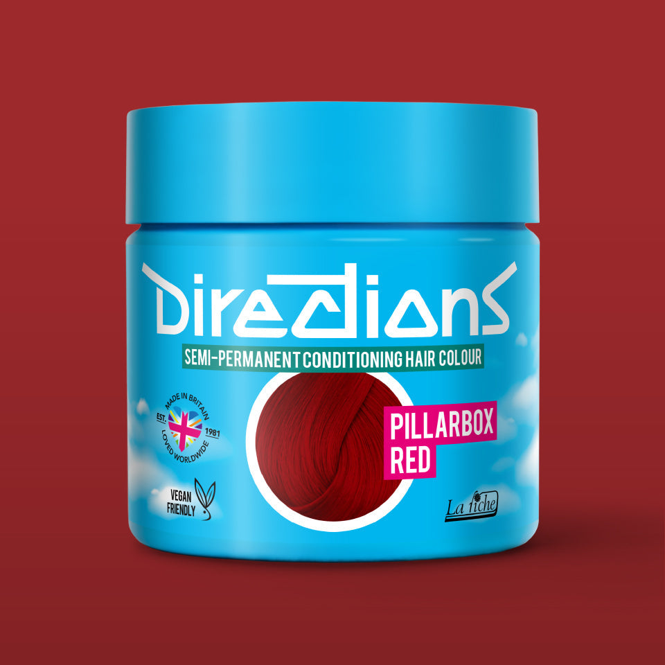 La Riche Directions Pillarbox Red Semi Permanent Hair Dye - 100ml Vegan