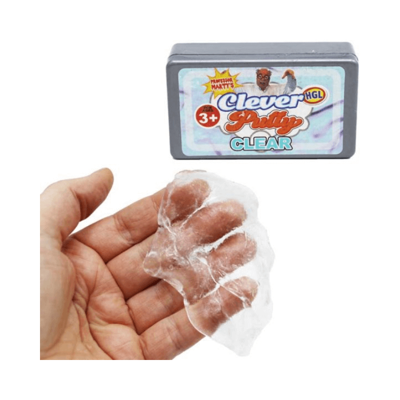 Professor Marty's Clever Putty – Clear Glow in the Dark Fidget Toy