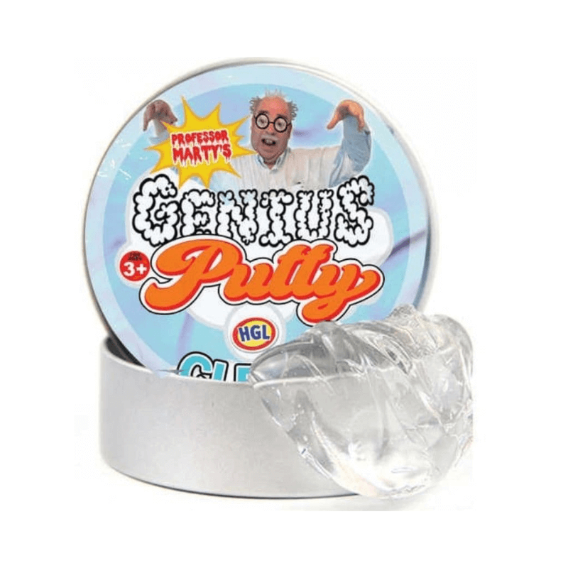 Professor Marty's Genius Putty – Clear Moldable Sensory Fidget Toy