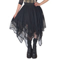Punk Rave Caitlyn Gothic Skirt – Mesh and Lace Layered Handkerchief