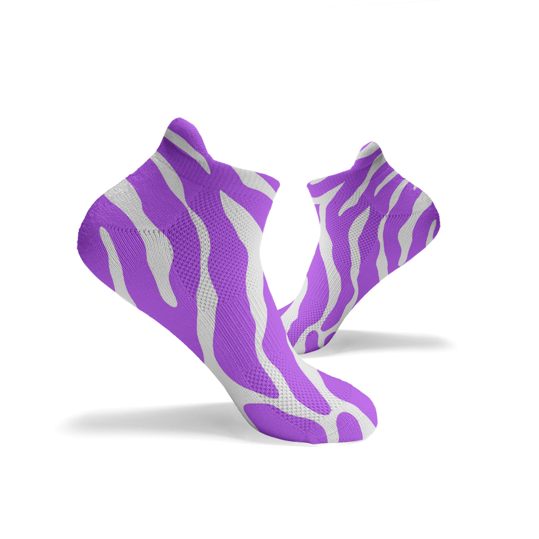 Zebra Print Ankle Socks