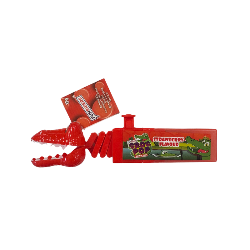 PoundFun Push 'N' Grab Croc Toy – Strawberry Pink Sensory Play