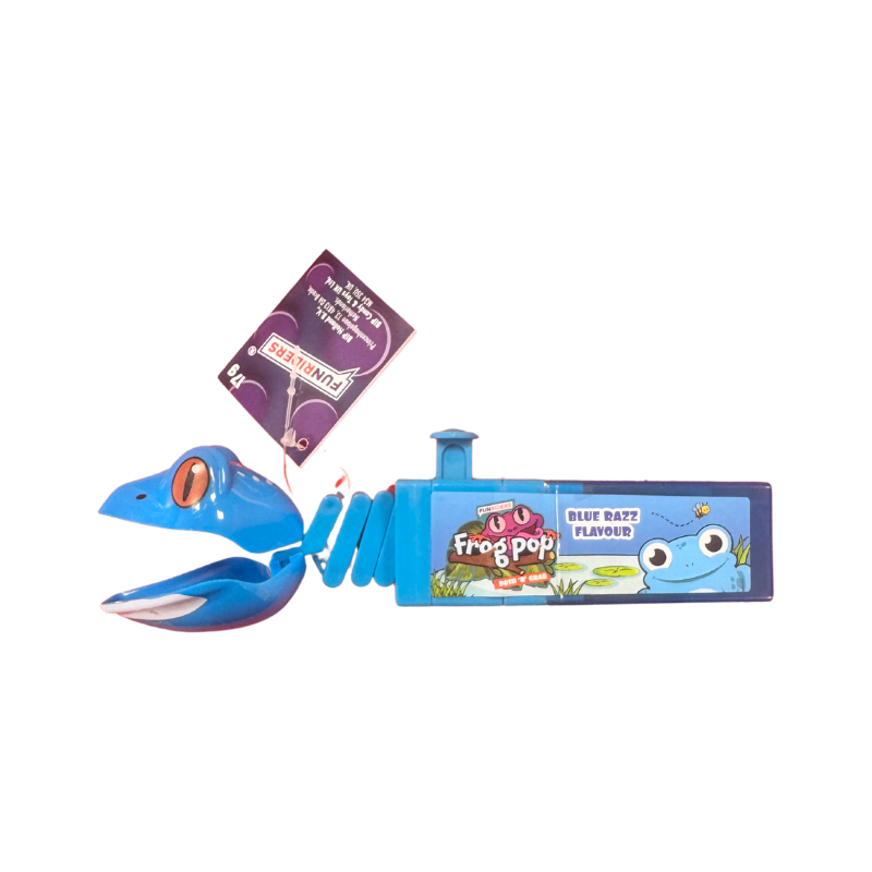 PoundFun Push 'N' Grab Croc Fidget Toy & Desk Accessory – Blue Razz