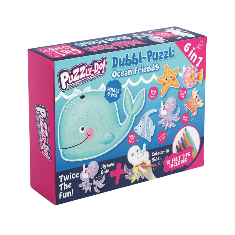 PoundFun Ocean Friends Kids Jigsaw Puzzle – Educational Marine Toy