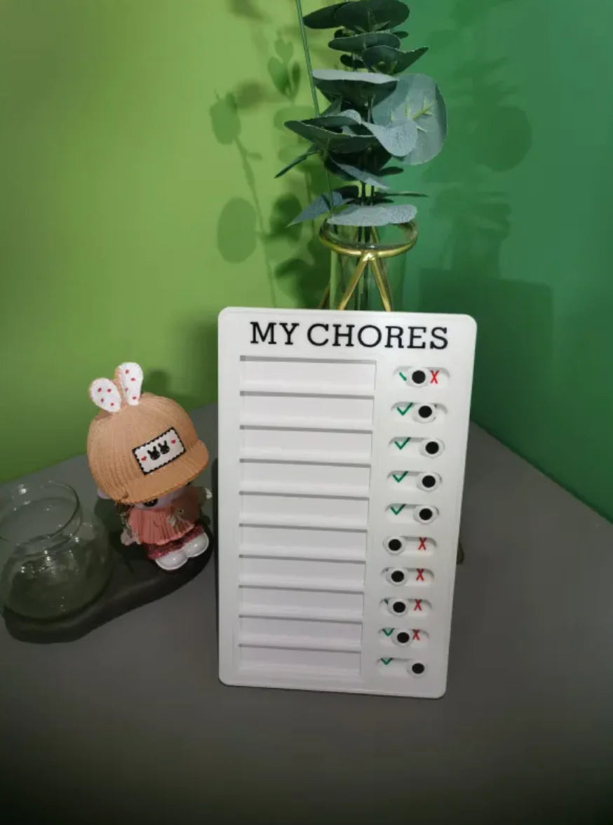 Reusable Habit Tracker for Kids - Daily Routine Board