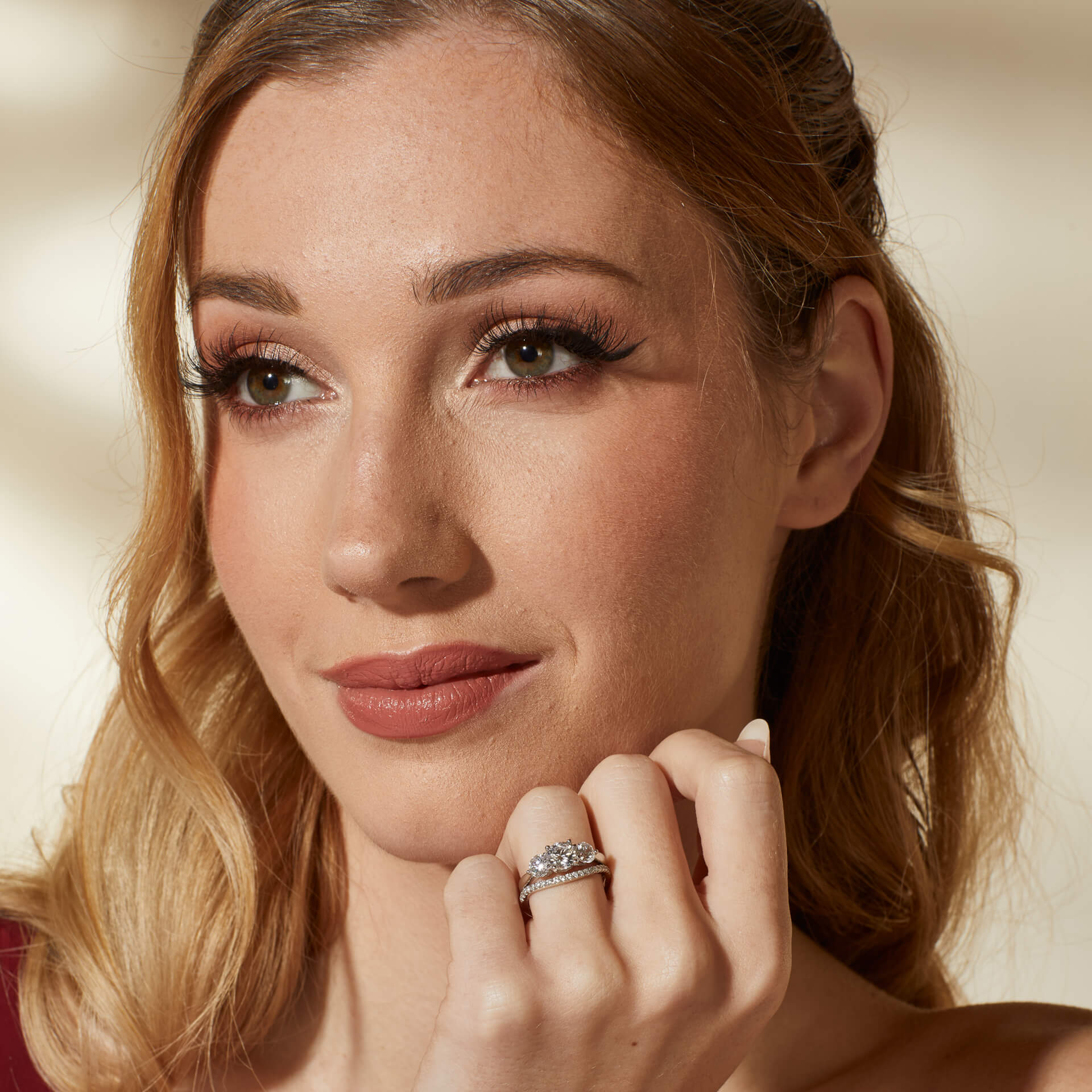 Gecko Jewellery Zirconia Wave Cluster Ring | Sterling Silver Band