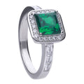 Diamonfire Art Deco Pave Ring | Sterling Silver Zirconia Band