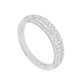 Diamonfire Pave Set Dome Ring | Sterling Silver Zirconia Band