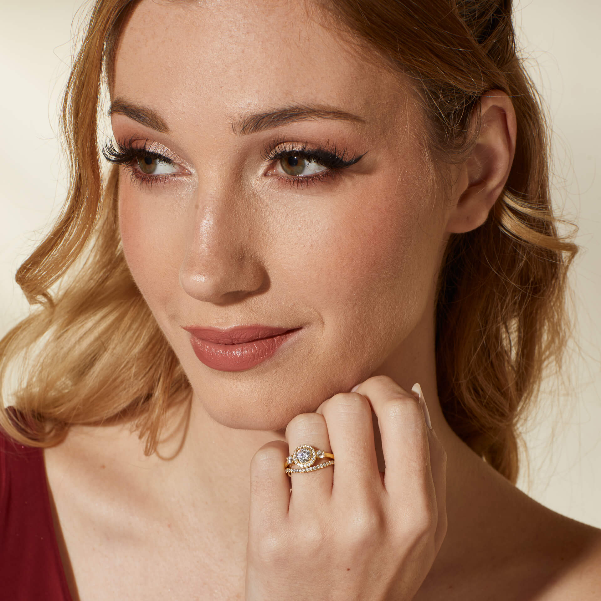 Gecko Jewellery Zirconia Wave Cluster Ring | Sterling Silver Band