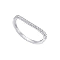 Gecko Jewellery Zirconia Wave Cluster Ring | Sterling Silver Band