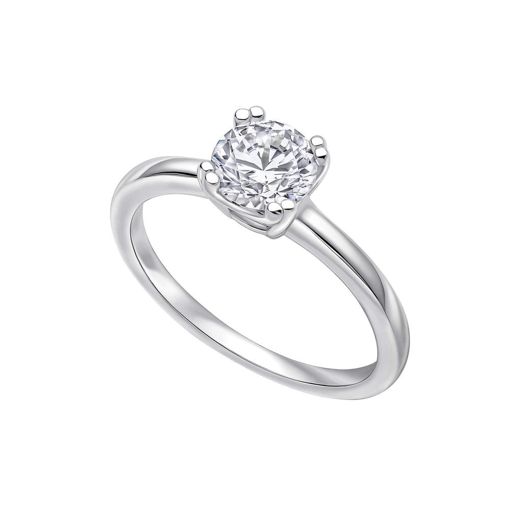 Gecko Jewellery 1ct Diamonfire Zirconia Double Claw Solitaire Ring