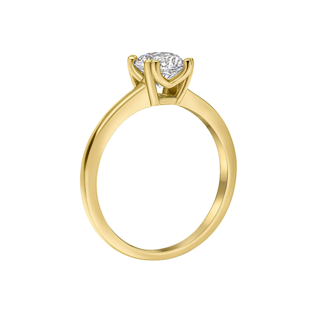 Gecko Jewellery 1ct Diamonfire Zirconia Double Claw Solitaire Ring