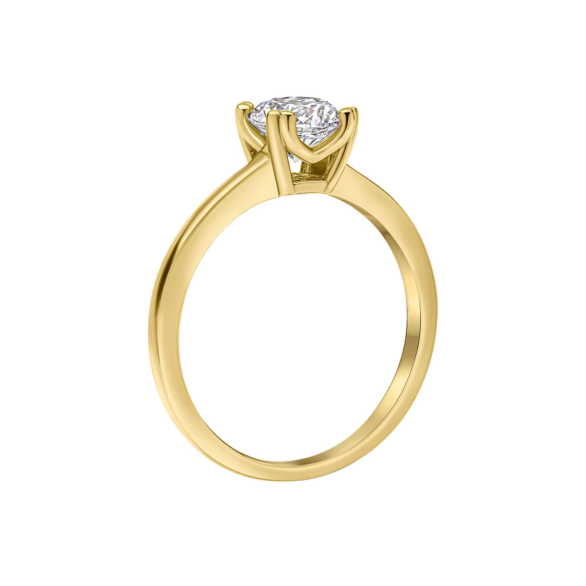 Gecko Jewellery 1ct Diamonfire Zirconia Double Claw Solitaire Ring