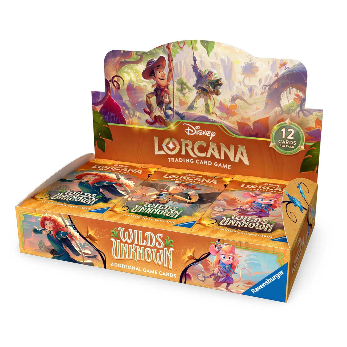 Disney Lorcana TCG: Wilds Unknown Booster Pack - 12 Trading Cards