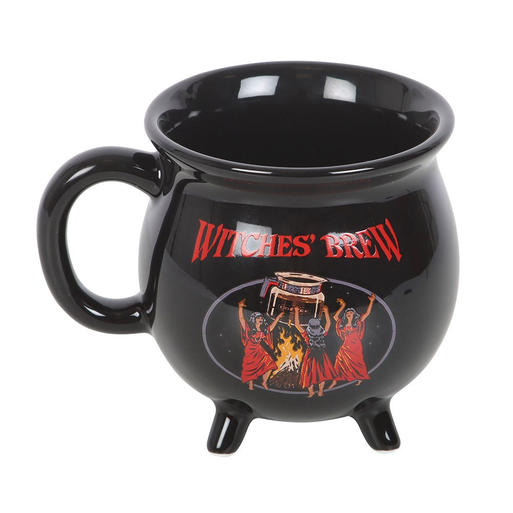 Steven Rhodes Witches' Brew Cauldron Mug – 430ml Ceramic Gothic Cup