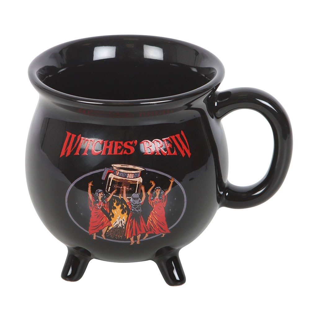Steven Rhodes Witches' Brew Cauldron Mug – 430ml Ceramic Gothic Cup