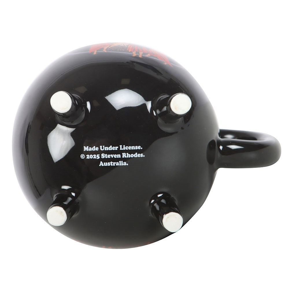 Steven Rhodes Witches' Brew Cauldron Mug – 430ml Ceramic Gothic Cup