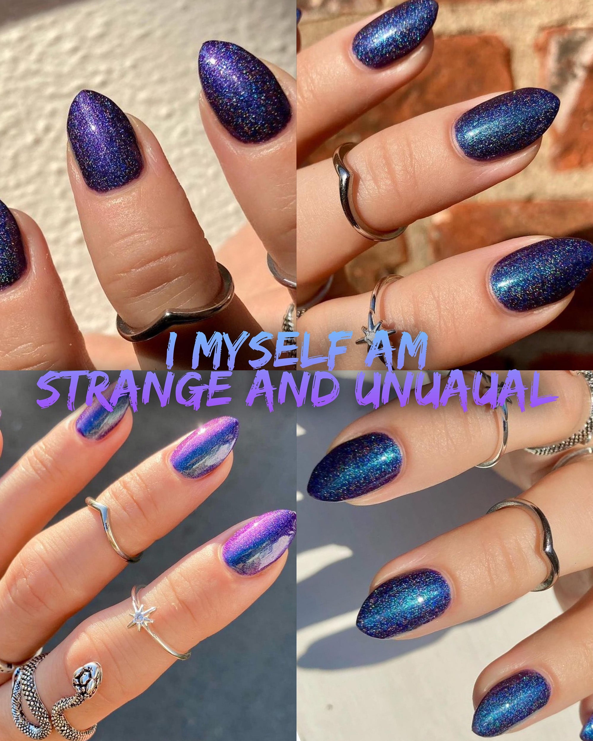 Radioactive Unicorn I Myself Am Strange Multi-Chrome Vegan Nail Polish