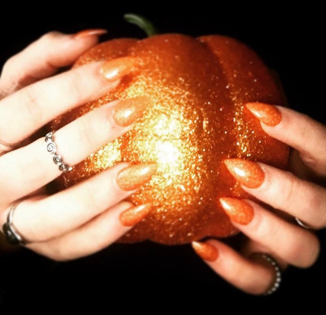Radioactive Unicorn Hallow-Queen Nail Polish – Shimmer Pumpkin Orange
