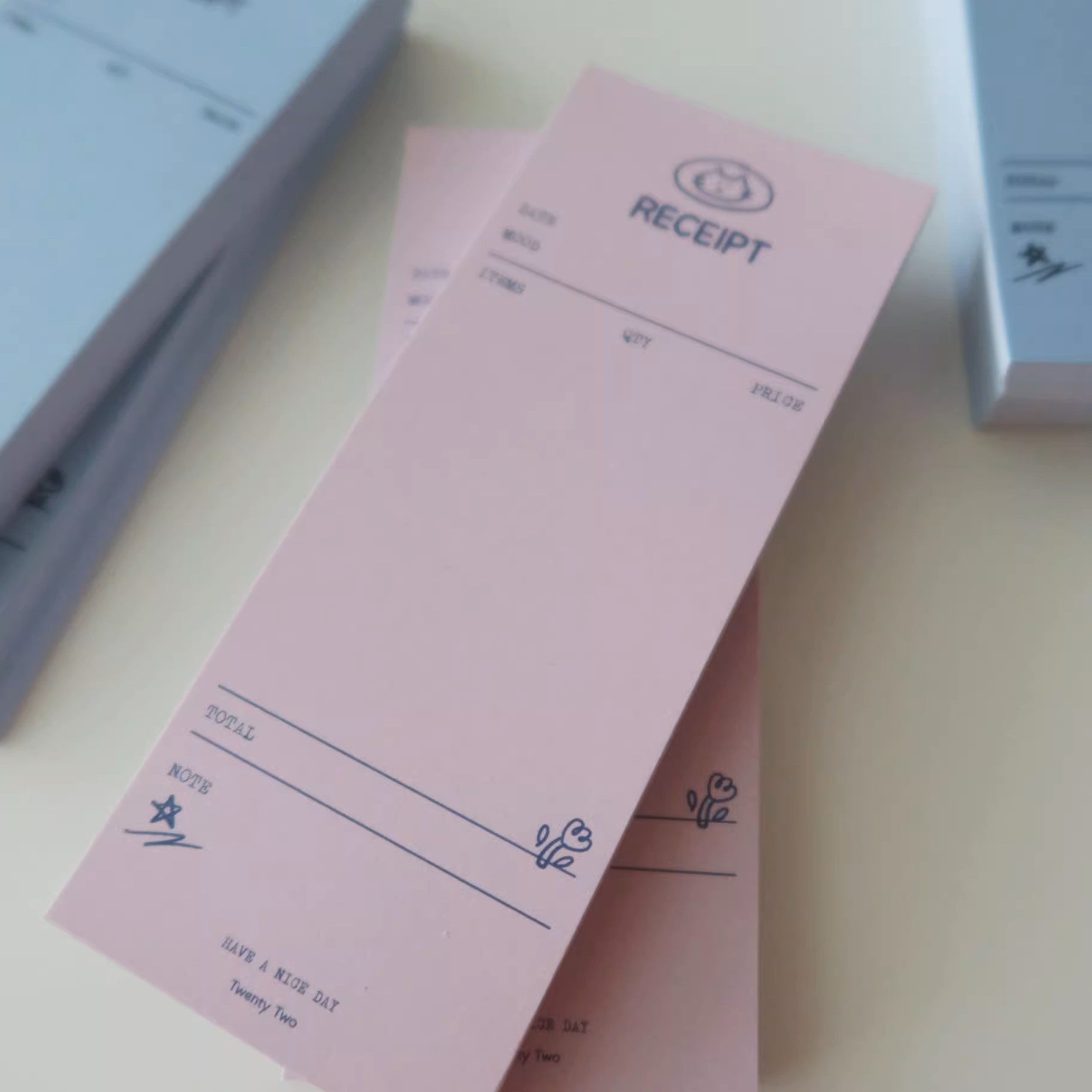 Kitty Receipt Memo Pad by LuLuFun Studio - 100 Cute Journaling Notes
